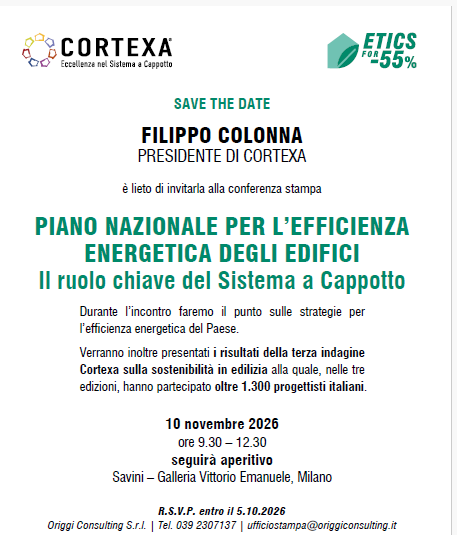 Piano nazionale per l’efficienza energetica degli edifici: il ruolo chiave del Sistema a Cappotto